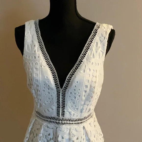 White Lace Summer Dress by Boston Proper - Picture 2 of 4